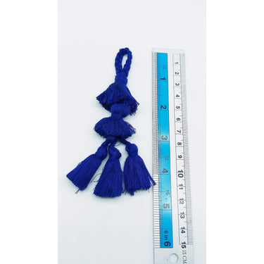 Royal Blue Tassels, Cotton Tassels, Bohemian